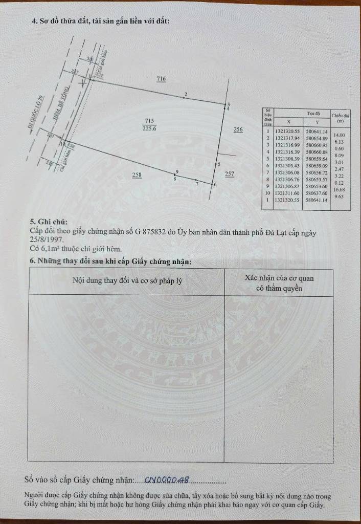 Bán nhanh đất 225.6m² ngang 9m, Trại Mát,  Xuân Trường (P11 cũ), Đà Lạt, giá chỉ 4.5 tỷ